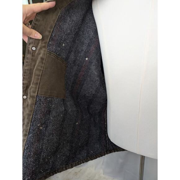 Vintage Carhartt‎ CO2CHT Blanket Lined Dark Brown Chore Jacket Coat Size 2XL - Picture 8 of 14